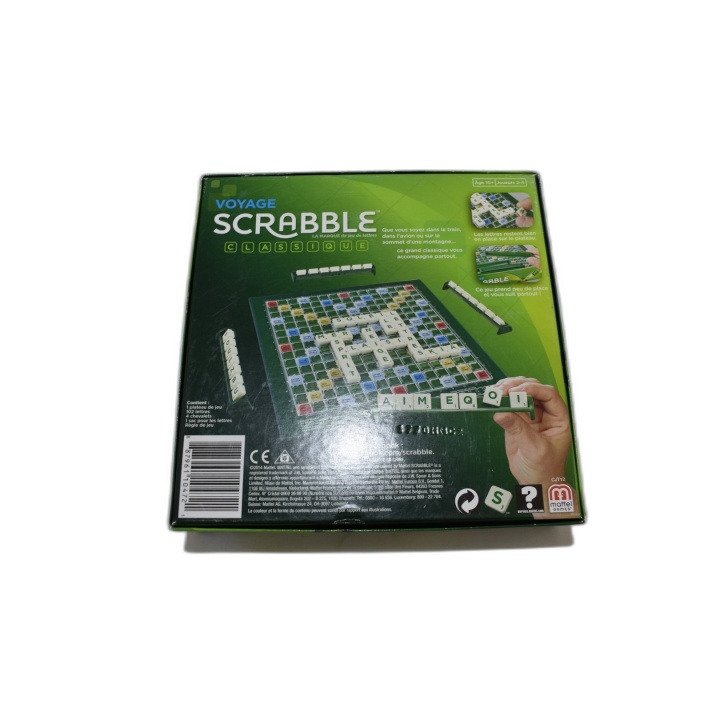 Scrabble Voyage Classique Mattel - Jeu de lettres 2-4 Joueurs - 10 ans