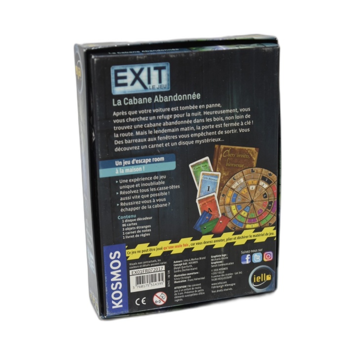 EXIT La Cabane Abandonnée - iello - Escape Game 1-4 Joueurs - 12 ans -