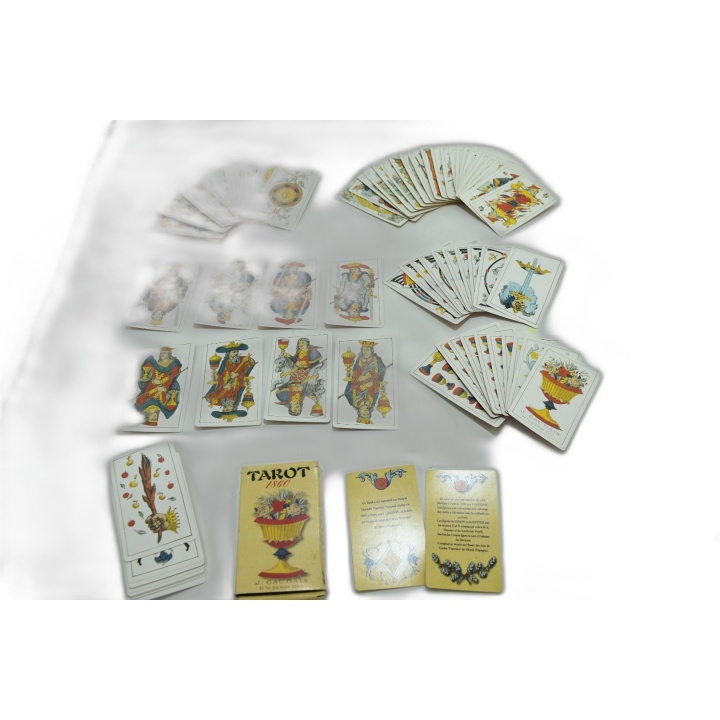 Tarot 1860 J. Gaudais Paris - Jeu de Cartes Tarot Vintage 78 Cartes -