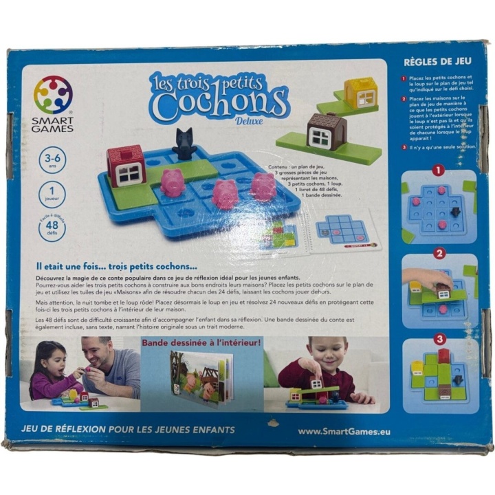 Les Trois Petits Cochons Deluxe Smart Games - Jeu complet
