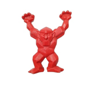 Figurine Troll Rouge Imprimée 3D - Monstre Fantasy Low Poly - Pion Jeu