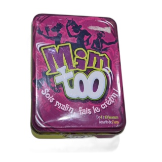 Mim Too - Jeu de Mimiques Familial 4-10 Joueurs - 7 ans+ - Boîte Métal