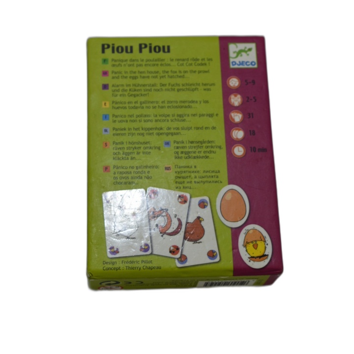 Piou Piou Djeco - Jeu de Stratégie Cartes Enfants 5-9 ans - Occasion C