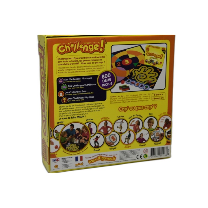 Challenge! TF1 Games - Jeu d'Ambiance Famille 800 Défis - 2 Joueurs+ -
