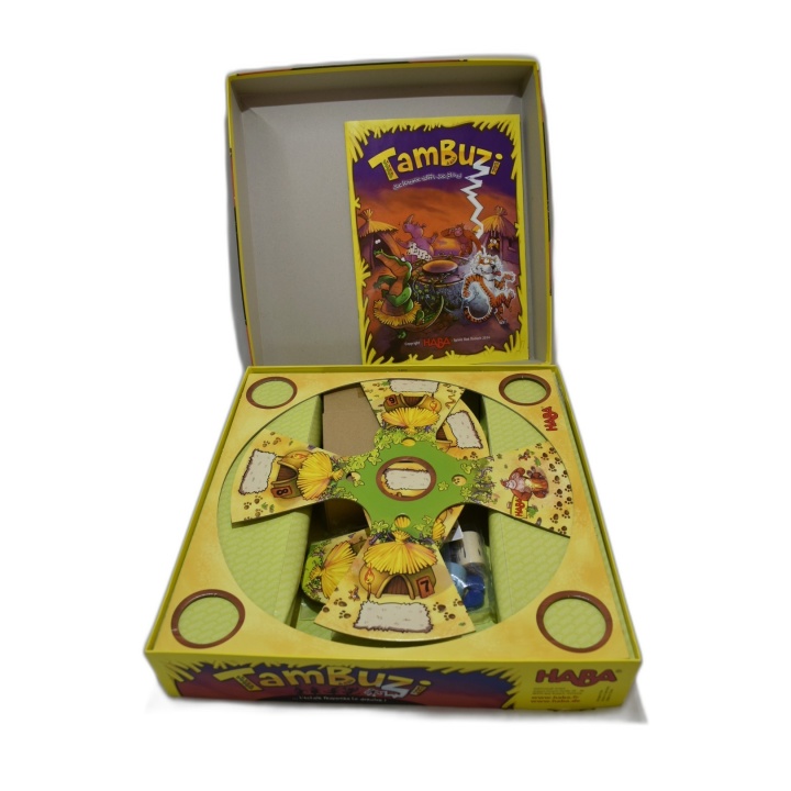 Tambuzi - HABA - Jeu Réflexes Buzzer Bongo Électronique 2-6 Joueurs -
