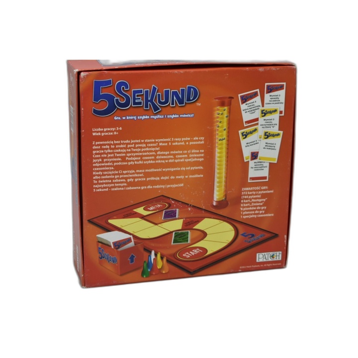 5 Sekund - Patch Products - Jeu Ambiance Rapidité 3-6 Joueurs - 8 ans