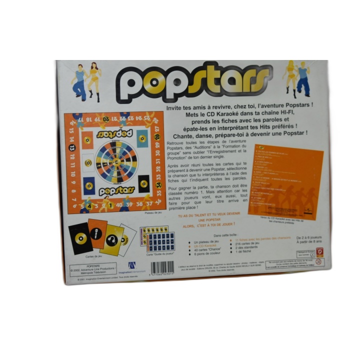 Popstars - Jeu de Société Karaoké 2-6 Joueurs - Dès 8 ans - Avec CD Ka