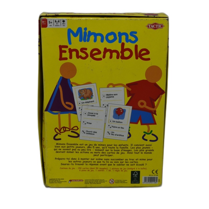 Mimons Ensemble - Tactic - Jeu de Mimes Enfants 3+ Joueurs - Dès 5 ans