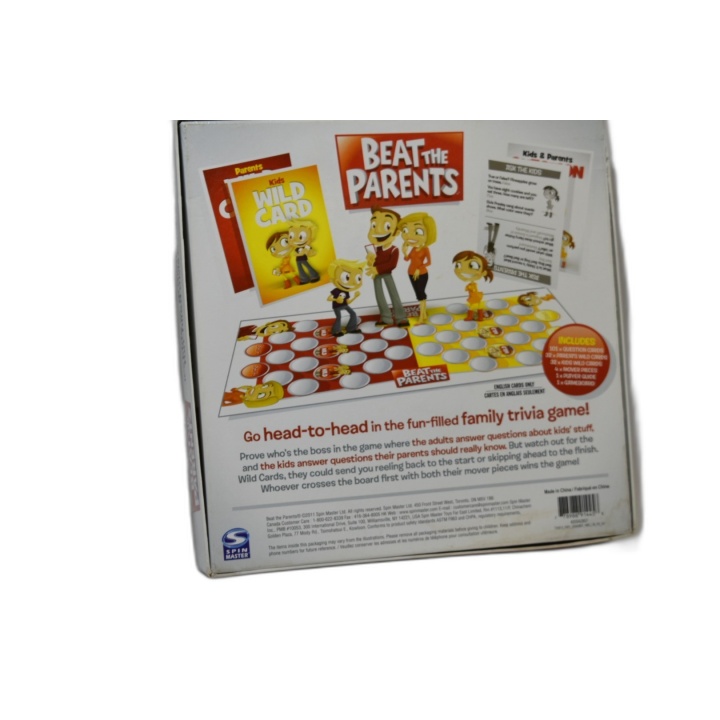 Beat the Parents - Spin Master - Jeu Trivia Enfants vs Parents - 2+ Jo