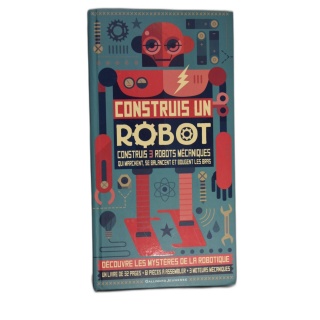 Construis un Robot - Gallimard Jeunesse - Kit Construction 3 Robots Mé