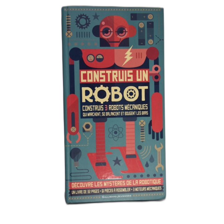 Construis un Robot - Gallimard Jeunesse - Kit Construction 3 Robots Mé