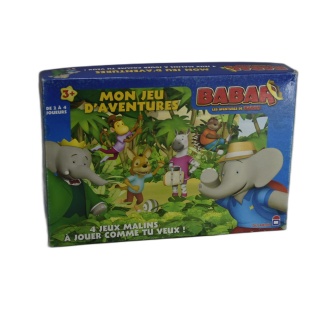 Babar Mon Jeu d'Aventures - Dujardin - 4 Jeux en 1 - 2-4 Joueurs - Dès