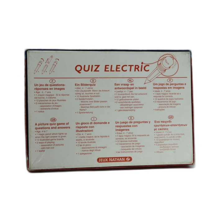 Quiz Electric Jeux Nathan - Jeu Questions-Réponses Images Enfant 4-7 a