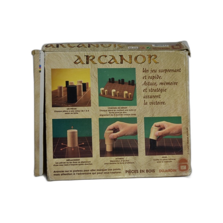 Arcanor - Dujardin - Jeu Stratégie Mémoire 2 Joueurs - Pièces Bois - O