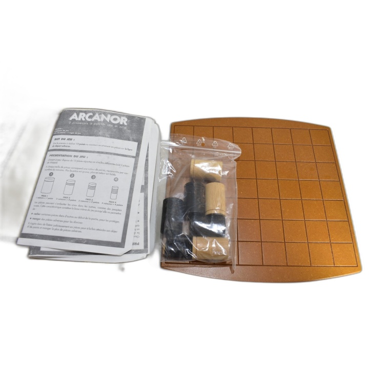 Arcanor - Dujardin - Jeu Stratégie Mémoire 2 Joueurs - Pièces Bois - O