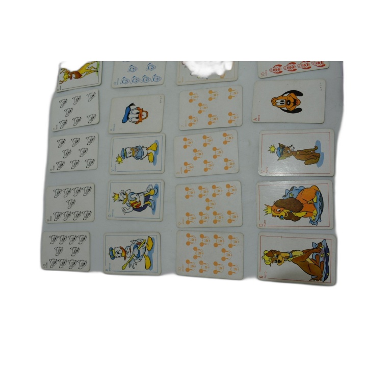 Jeu de Cartes Disney Vintage - Mickey Bambi Donald Pluto - 32 Cartes O