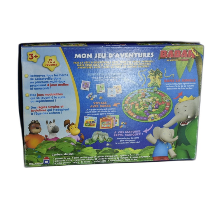 Babar Mon Jeu d'Aventures - Dujardin - 4 Jeux Enfant 2-4 Joueurs - 3 a