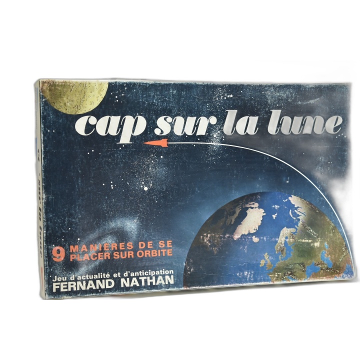 Cap sur la Lune - Fernand Nathan - Jeu Stratégie Espace Vintage - Occa