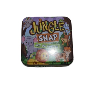 Jungle Snap - Jeu de Cartes Enfant Animaux - Boîte Métal - 3 ans+ - Oc