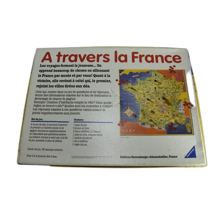À Travers la France - Ravensburger - Jeu Parcours Quiz Villes Régions