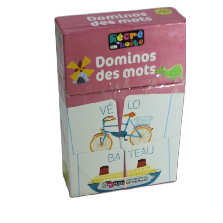 Dominos des Mots - Bordas Récré en Boîte - Jeu Éducatif Lecture Enfant