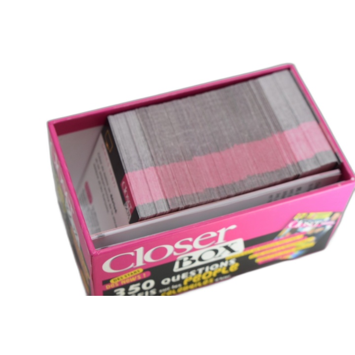 Closer Box - 350 Questions People & Célébrités - Jeu de Cartes Quiz -