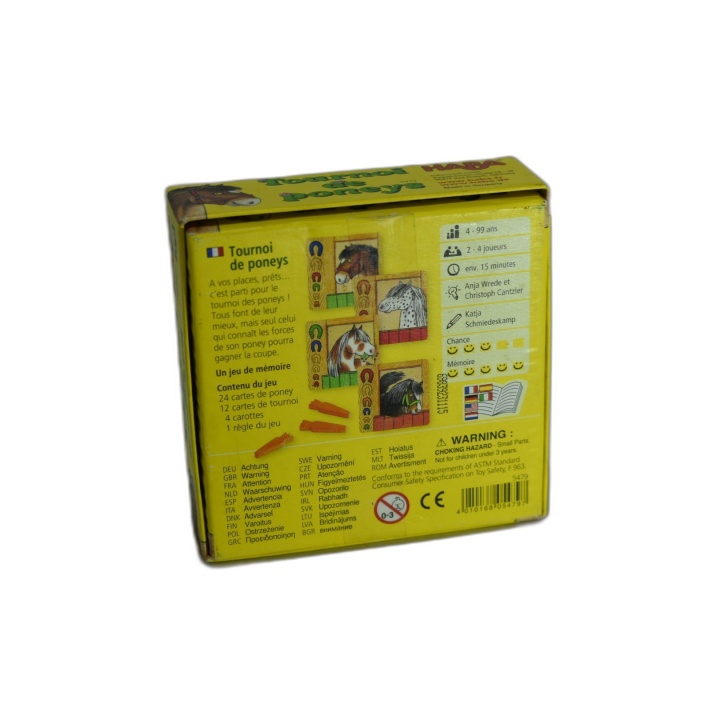 Tournoi de Poneys - HABA 5479 - Jeu de Mémoire Enfant - 2+ Joueurs - 4