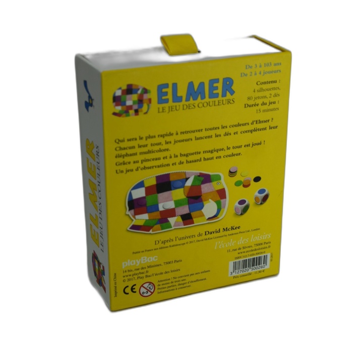 Elmer Le Jeu des Couleurs - L'École des Loisirs - Jeu Enfant Apprentis