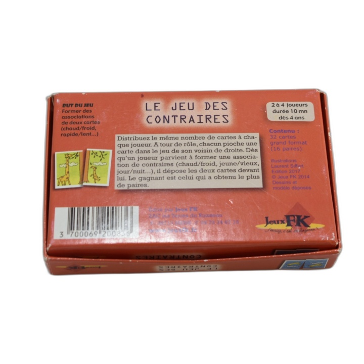 Le Jeu des Contraires - Jeu éducatif enfant - Cartes illustrées - Dès 
