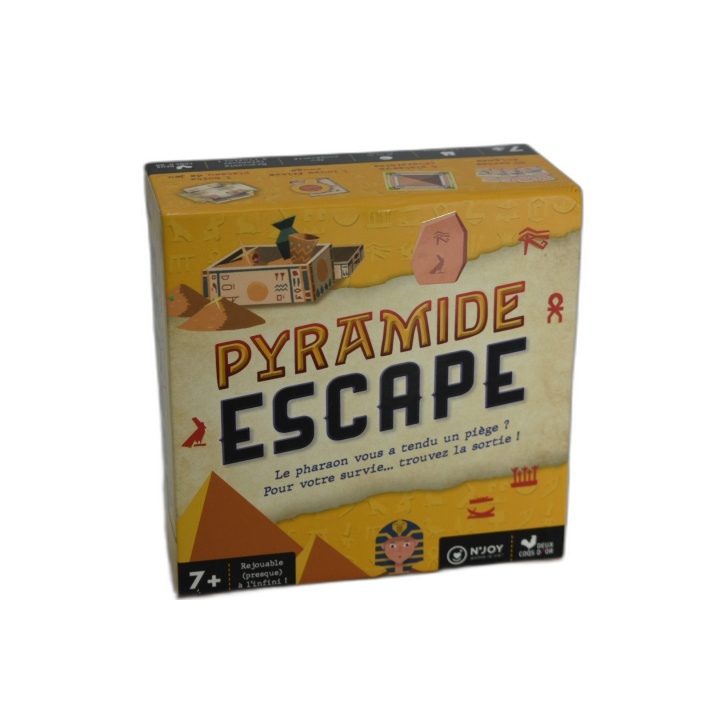 Pyramide Escape - N'Joy - Jeu Escape Game Coopératif 7 ans+ - Rejouabl