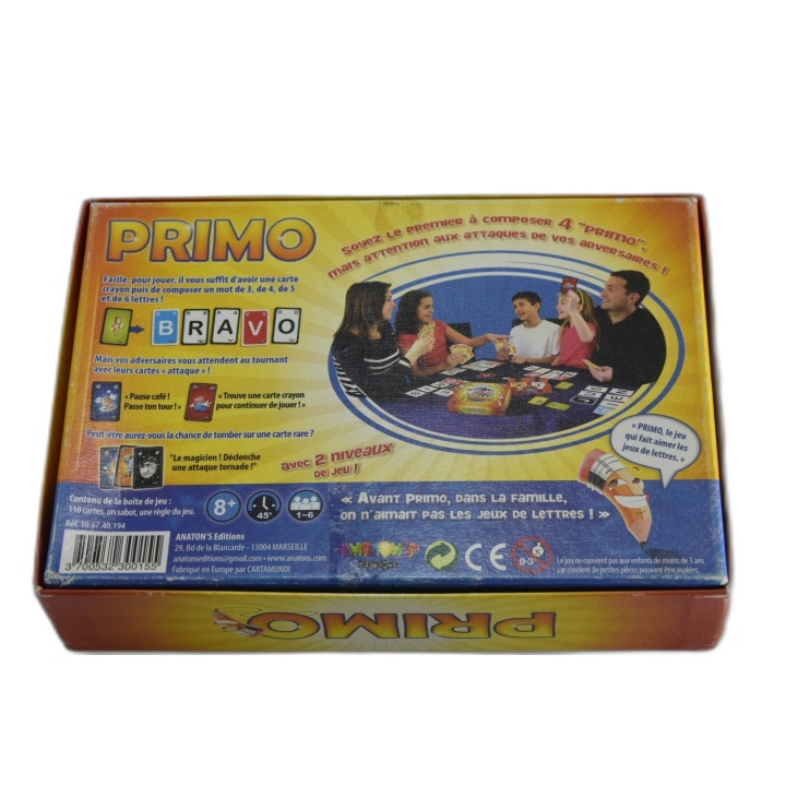 Primo - Animation's Design - Jeu de Lettres Explosif Famille 1-6 Joueu