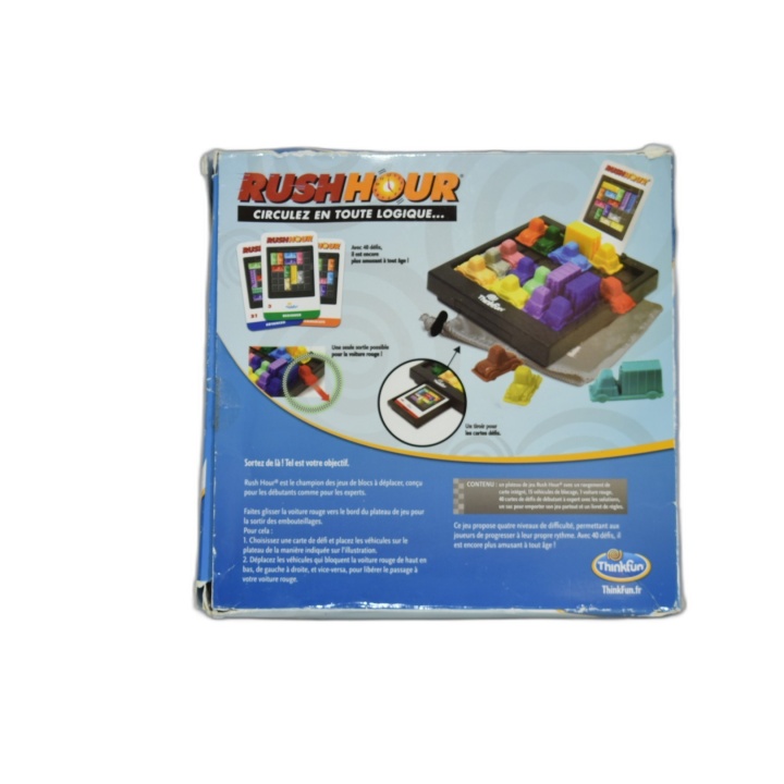 Rush Hour ThinkFun - Jeu de Logique Solo - Casse-Tête 40 Défis - 8 ans