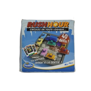 Rush Hour ThinkFun - Jeu de Logique Solo - Casse-Tête 40 Défis - 8 ans