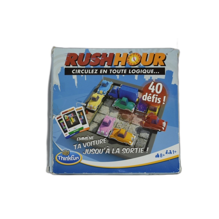Rush Hour ThinkFun - Jeu de Logique Solo - Casse-Tête 40 Défis - 8 ans