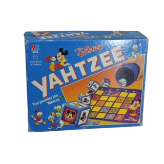Disney Yahtzee - MB Jeux - Jeu de Dés Mickey 2-4 Joueurs - 6 ans+ - Oc