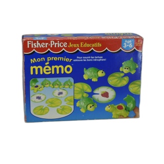 Mon Premier Mémo - Fisher-Price - Jeu Mémoire Enfant 3 Niveaux - Tortu