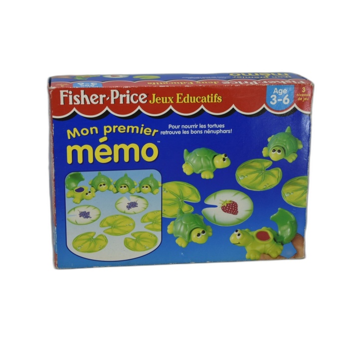 Mon Premier Mémo - Fisher-Price - Jeu Mémoire Enfant 3 Niveaux - Tortu