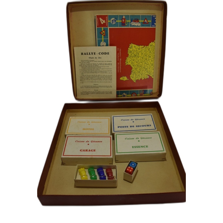 Rallye-Code - Jeu de société vintage numéros minéralogiques France - O