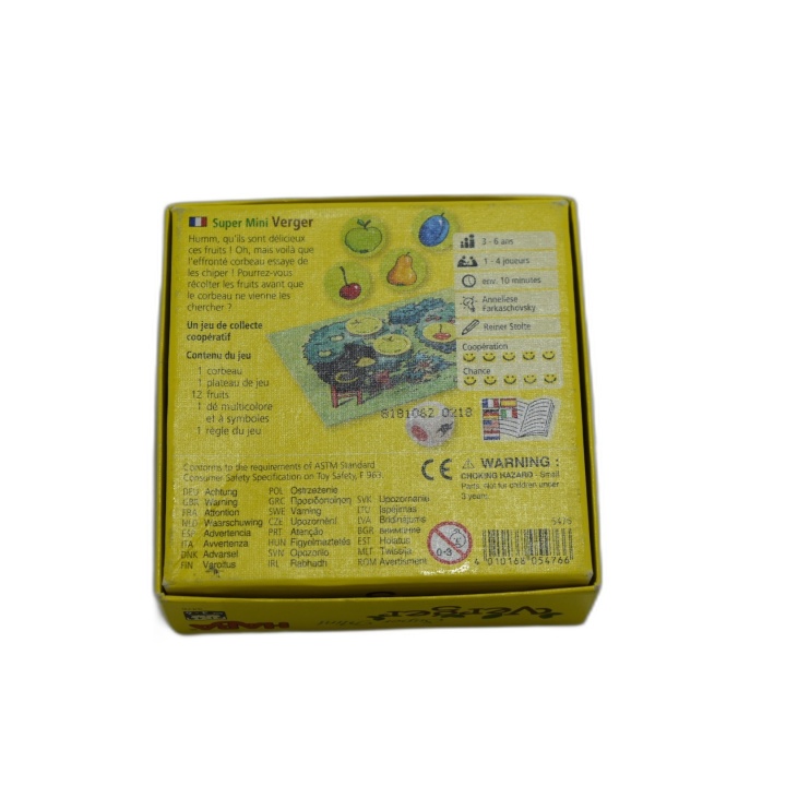 Super Mini Verger HABA - Jeu Coopératif Enfant 2-4 Joueurs - Dès 3 ans