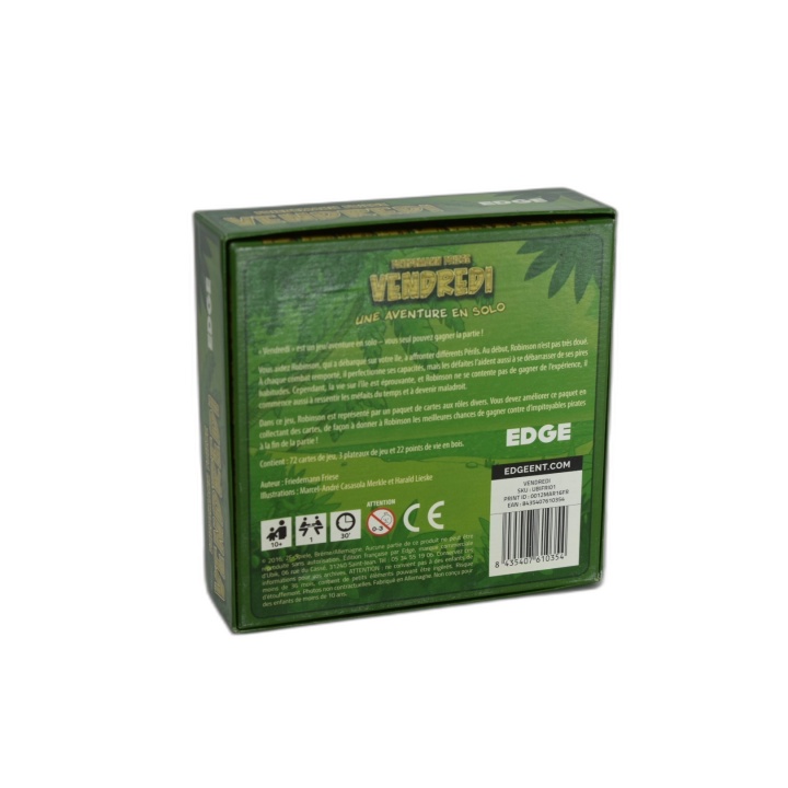 Vendredi - Edge - Jeu de Cartes Solo Friedemann Friese - Île Déserte -