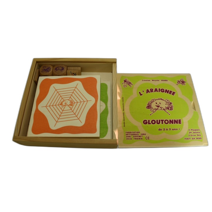L'Araignée Gloutonne - Artisabois Jura - Jeu Bois Enfant 2-5 ans - 4 P