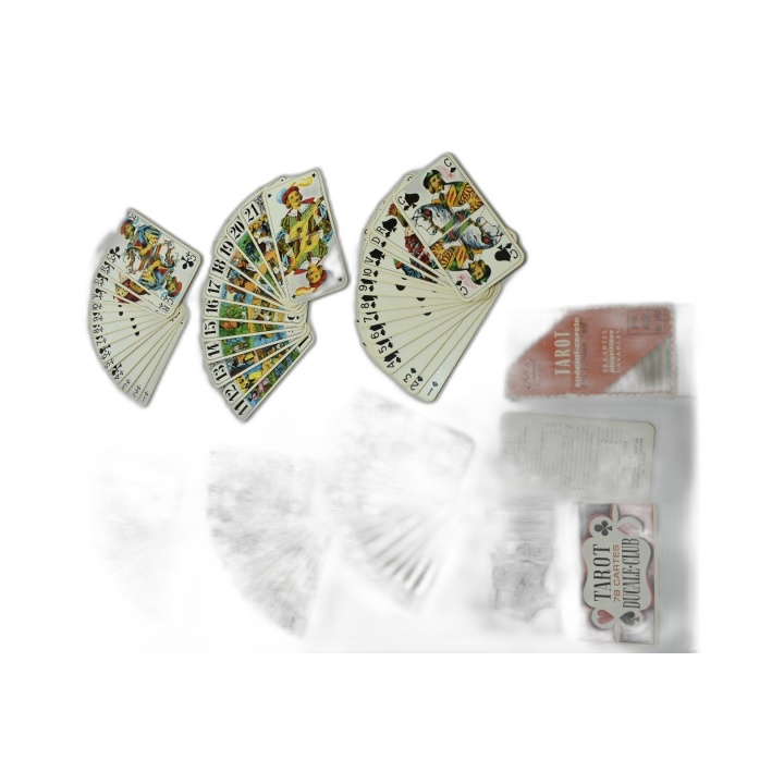 Tarot Ducale Spécial-Cercle Dos Écossais AXE - 78 Cartes Plastifiées -