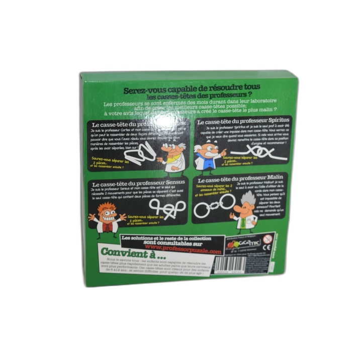 Les Professeurs Casse-Têtes Junior - Professor Puzzle - 4 Casse-Têtes