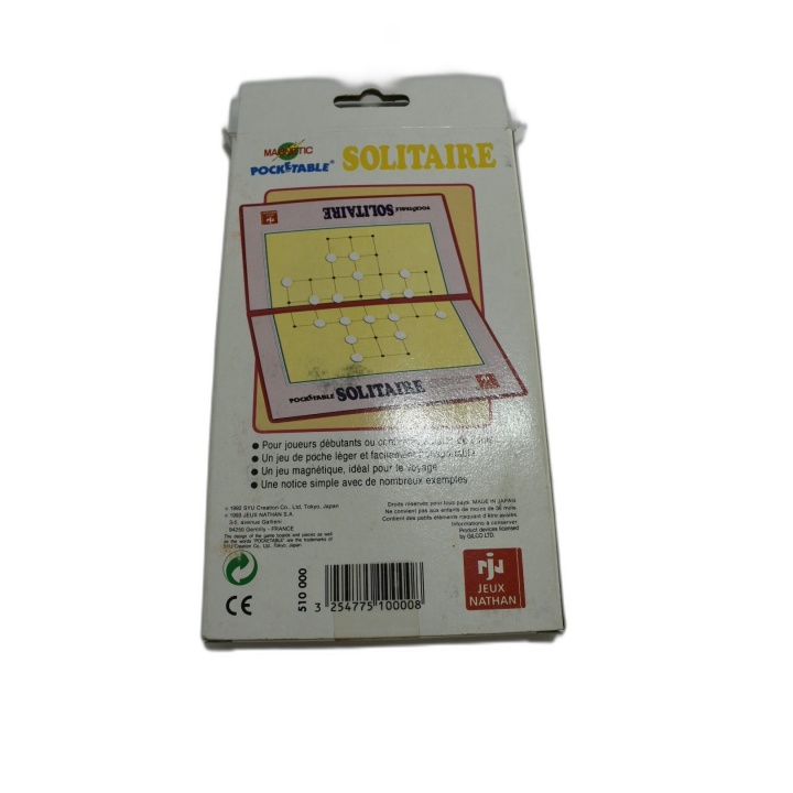Pockétable Solitaire - Jeux Nathan - Casse-tête Solo Voyage - Format P