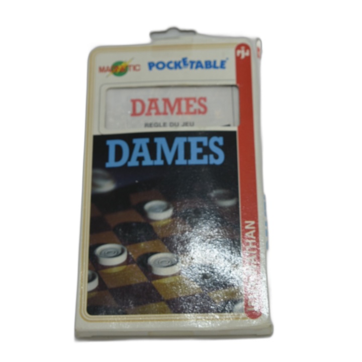 Jeu de Dames Magnétique Pocketable Nathan - Jeu Voyage 2 Joueurs - 6 a