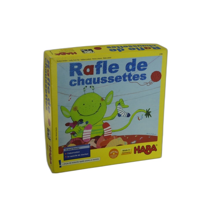 Rafle de Chaussettes - HABA 4786 - Jeu Observation Réflexes 2-6 Joueur