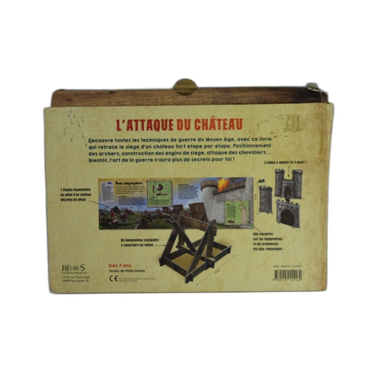 L'Attaque du Château Fleurus - Livre + Catapulte à Construire - Moyen
