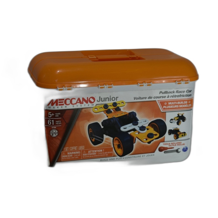 Meccano Junior Pullback Race Car - Voiture Course Rétrofriction - Cons