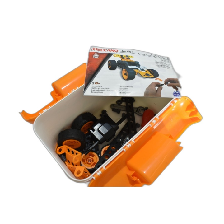 Meccano Junior Pullback Race Car - Voiture Course Rétrofriction - Cons
