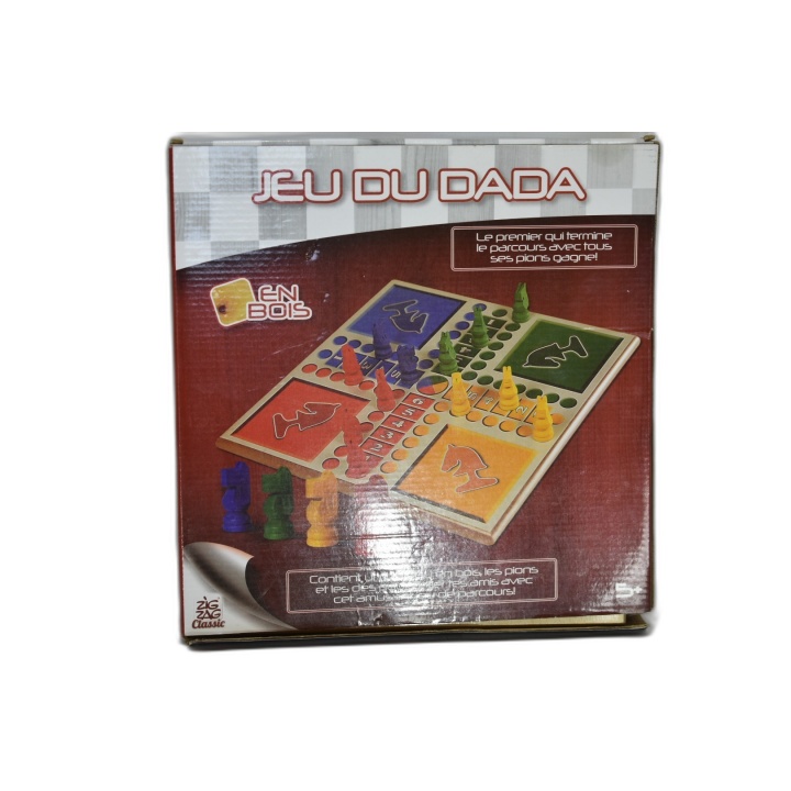 Jeu du Dada en Bois - Zig Zag Classic - Jeu de Parcours 2-4 Joueurs -